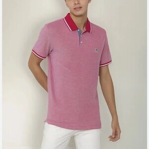 Original Penguin Birdseye Jaspe Polo Shirt Size S Preppy Business Casual Golf